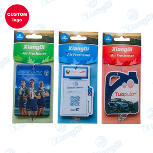 Carta appesa di lusso buon profumo profumo di carta nera deodorante per auto odore con Logo personalizzato - Product Image 4