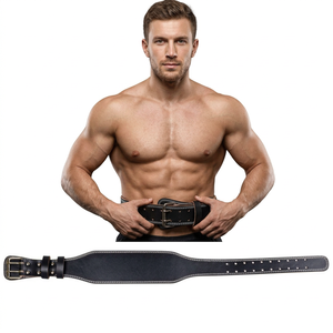 Best Quality Heavy Duty <b>Gym</b> Exercise <b>Belt</b> Buckle Custom Made Cowhide Leather Strong Back Support Heavy Lifting Training Comfort - Product Image 1