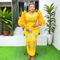 Robe de soirée grande taille pour femmes, vêtements africains de luxe en sequins Ankara, robe longue légère pour mariage et fête d'été