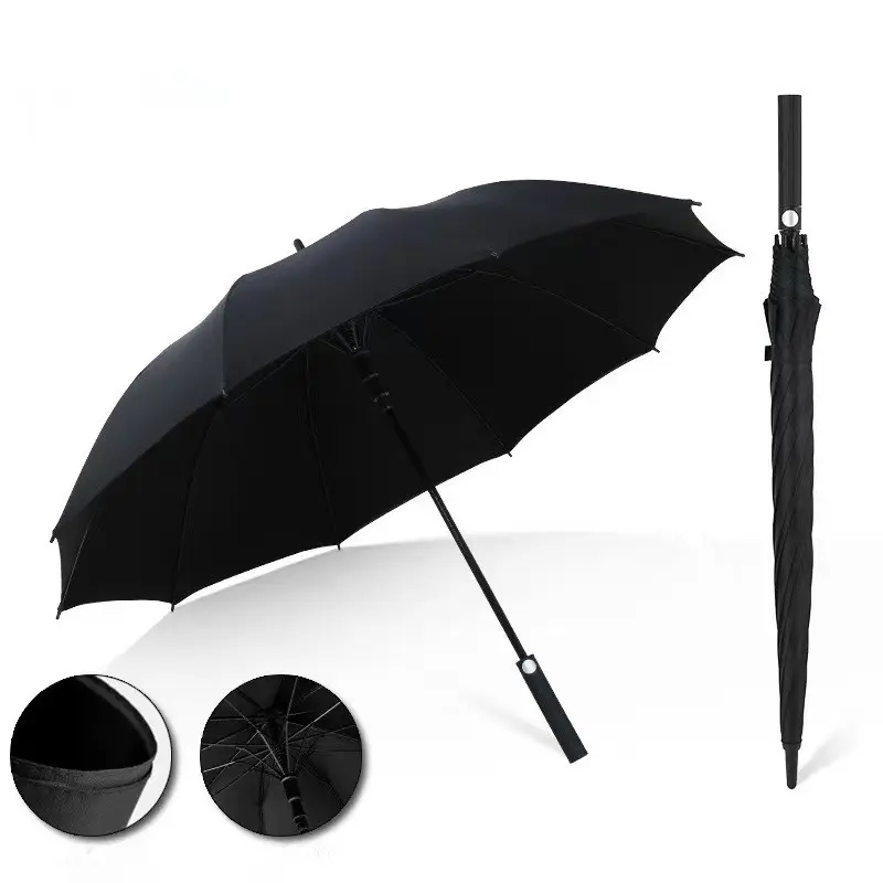 advertising custom logo Windproof waterproof Semi automaticControl Nylon travel Golf Umbrella for promotion