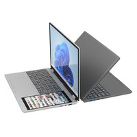 Laptop Layar Ganda OEM Win 11 15.6+7 Inci Layar Sentuh Intel N95 Notebook PC DDR4 RAM 16GB SSD 512GB Laptop untuk Rumah, Sekolah, dan Bisnis