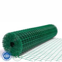 Rouleau de treillis soudé en PVC de 1/4 pouce, grillage galvanisé enduit de PVC pour cages à petits animaux et volières