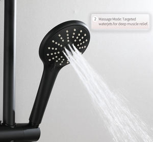 Circular ABS Handheld Showerhead with Three Function Rotary Switch and Handheld Hose Showerhead <b>Accessories</b>, Sanitary Ware - Product Image 3