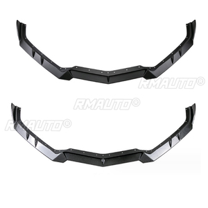 Kit de carrocería con alerón divisor difusor de labio de parachoques delantero ABS negro brillante para Chevrolet Corvette C8 Z51 2020 2021 2022 2023+ - Product Image 2