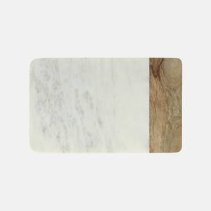 Design haut de gamme Logo personnalisé de qualité supérieure Planche de service Mable en bois d'acacia Planche à découper en bois et marbre - Product Image 6