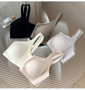 Hot-bán của phụ nữ liền mạch mỏng-thạch gel mềm hỗ trợ áo ngực sâu hình chữ V lưới chống chảy xệ cố định cup - Product Image 4