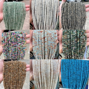 JD 젬스 도매 4*<span class=keywords><strong>2mm</strong></span> 고품질 천연석 주판형 루스 비즈 DIY 주얼리 제작용 남녀 공용 - Product Image 2