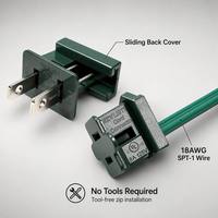 Connecteur rapide mâle-femelle pour guirlande lumineuse de sapin de Noël SPT-1W