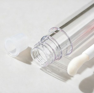Tubos de Brillo Labial de Plástico Transparente con Logotipo Personalizado, Lindos y con Tapa de Rosca para Empacar Bálsamo Labial, 4.5ml - Product Image 3