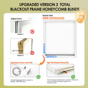 Stores motorisés <span class=keywords><strong>pour</strong></span> puits <span class=keywords><strong>de</strong></span> lumière, taille personnalisable, occultation totale, tissu imperméable, télécommande, structure alvéolée, <span class=keywords><strong>pour</strong></span> toiture électrique, unie - Product Image 2