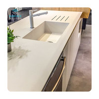 Planche de pierre solide pour comptoir de cuisine et salle de bain - Durable, imperméable, garantie 5 ans