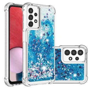 Hot Sale Factory Stoß feste Treibsand Floating Star Liquid Glitter Handy hülle für Galaxy A33 A53 A73