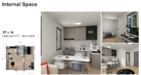 Maisons mobiles familiales durables OEM, 2 chambres, Modulo Casa, maison de jardin