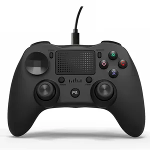 Pengendali Game Joystick Pc Kabel Getaran Ganda Tanpa Penundaan untuk PS3/PS4 Komputer PC Android Iphone
