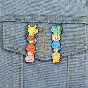 2 Kleur 5.5Cm Hoge Kwaliteit Kawaii Pikacu Legering Pins Schattige Broches Pin - Product Image 6