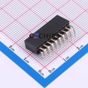 XDM254-2-09-W-8.5-G0 Pin Socket Bent Lead Through Hole,P=2.54mm Connector 2x9P 2.54mm Square Hole Right Angle Insert - Product Image 2