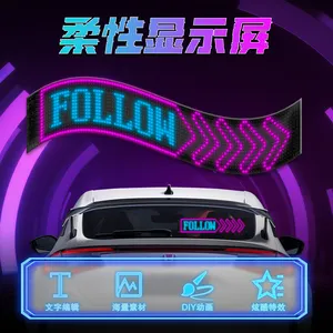 Animations Text Graffiti DIY Editor Colours Bluetooth APP Flexible Message Display Rides Sign LED Light Signs