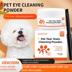 Poudre Nettoyante Anti-Taches Lacrimales pour Chiens et Chats – Soin des Yeux Doux et Sûr pour Chiens à Poil Blanc et Chats à Mâchoire Plate - Product Image 1