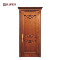 Portes intérieures en bois massif composite peintes de style chinois, certifiées CE, pour villas, fabrication OEM