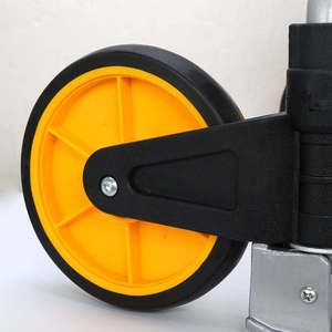 Oem Odm Custom Powder Coated Steel Folding Platform <b>Trolley</b> 10 Inch Air Filled Wheels For Warehouse Moving Smooth Rolling Action - Product Image 1