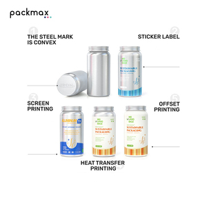 Multi-Size Rectangle <b>Aluminum</b> Bottle for Pet Supplements Vitamins-Empty <b>Container</b> for Nutrition Support Custom Print Available - Product Image 3