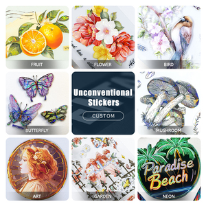Autocollants transparents personnalisés en PET holographique, autocollants en PET pour <span class=keywords><strong>scrapbooking</strong></span> et junk journal - Product Image 3