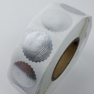 PVC Embossed Logo <strong>Sticker</strong> Waterproof Custom Paper 3D Logo Embossed Round <strong>Sticker</strong> with Gold Stamping - Product Image 4