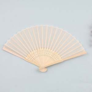 Abanico de Mano Plegable de Seda Personalizado con Sublimación para Novia, Portátil, de Bambú con Pintura de Ángel, para Recuerdo o Promoción - Product Image 2