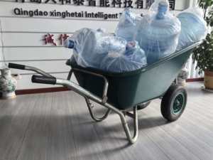 <span class=keywords><strong>Promotion</strong></span> d'usine <span class=keywords><strong>Brouette</strong></span> de 140 litres avec roues pneumatiques Plateau en plastique de grande taille de 140 litres pour la construction - Product Image 6