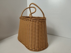 Cesto da Giardino Sospeso Moderno e Portatile, <span class=keywords><strong>Piccolo</strong></span> Cesto per Fiori e Palloni, Cesto da Parete in Rattan Naturale - Product Image 4