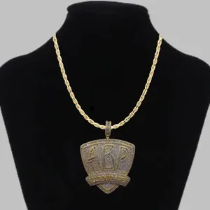 Colgante Clásico de Moissanita y Diamantes Estilo Hip Hop, Plata de Ley 925, Joyería Elegante con Incrustaciones para Fiestas Casuales, Bodas, Aniversarios, Regalo - Product Image 1