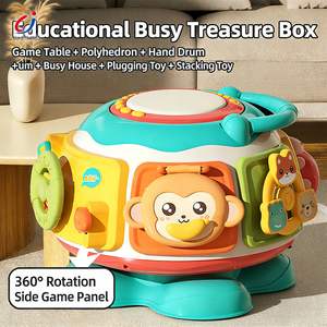 Juguetes Educativos <span class=keywords><strong>para</strong></span> Actividades Preescolares Chengji, Juguetes <span class=keywords><strong>de</strong></span> Viaje Montessori, Sensoriales, con Iluminación, Música, Dibujos Animados, Coloridos, Juego <span class=keywords><strong>de</strong></span> Tambores <span class=keywords><strong>para</strong></span> Niños - Product Image 3