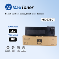 Cartouche de toner compatible MaxToner MX238CT MX-238CT Japon pour copieurs Sharp AR-2048 2221 2348 2421 2648 2821 3121 3148