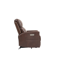 Fauteuil individuel en cuir réglable avec fonction inclinable ergonomique et confortable, idéal pour salon, design moderne, canapé-lift pour personnes âgées