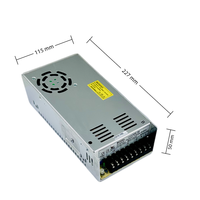 Fuente de Alimentación Conmutada de Alta Eficiencia de 320W 24V 13A, AC-DC 88-264V, PFC Activo, Protección de Energía y Temperatura