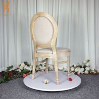 Chaise Louis style français vintage, cadre en bois massif classique, coussin plus épais pour la maison, salle à manger, meubles de maison traditionnels Foshan