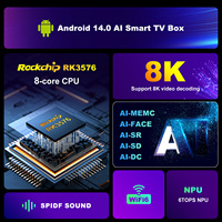 H96 MAX Rockchip RK3576 Octa Core 8K Streaming Internet Super Box Personnalisé Meilleur Boîtier TV Intelligent Android 14 Certifié Google