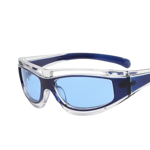 Lunettes de soleil futuristes pour femmes, style steampunk, sportives, design concave pour le street style - Product Image 5