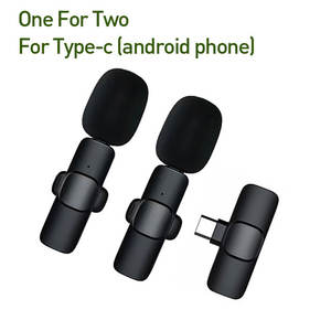 Microphone de Lavalier sans fil Microphone à pince pour téléphone portable Vlog Live Stream Audio Live Vloggers <span class=keywords><strong>Enregistrement</strong></span> vidéo - Product Image 3