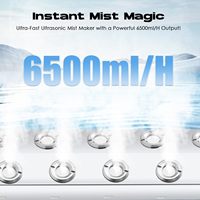 Humidificateur industriel ultrasonique à 10 têtes brumisateur à ultrasons et atomiseur brumisateur