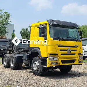 Kondisi baik 371 375 hp truk traktor bekas 6x4 howo sinotruk trailer head harga rendah dengan untuk dijual