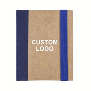 Ensemble de carnets personnalisés en papier kraft écologique avec blocs-notes adhésifs, mémo et carnets multifonctions promotionnels – Cadeaux - Product Image 2