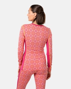 <span class=keywords><strong>Sous</strong></span>-vêtements thermiques en laine mérinos pour femmes, chemise à manches longues Henley, laine mérinos jacquard, ensembles de <span class=keywords><strong>sous</strong></span>-vêtements thermiques à manches longues - Product Image 6