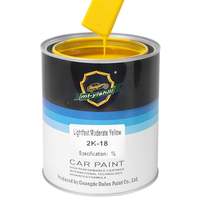 Peinture en aérosol automobile en résine acrylique jaune 2K - Revêtement liquide le plus vendu pour voitures/plastiques/meubles, prix de gros pour les usines