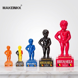 Figura Creativa de <span class=keywords><strong>Manneken</strong></span> <span class=keywords><strong>Pis</strong></span> de Bruselas, Estatua del Niño Orinando de Bélgica, Recuerdo de Bruselas, Bélgica, Figura de Resina Personalizada - Product Image 5