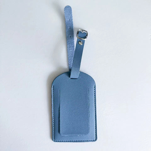 Plane Boarding Pass Suitcase Tag Keychain Luxury Travel Named Baggage Tags Keychain Blank Pu Leather LG Solid Keychain - Product Image 2