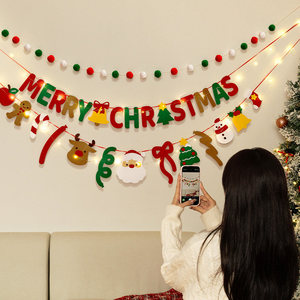 Set <span class=keywords><strong>di</strong></span> Decorazioni Natalizie da Parete con Ghirlande Multistile, Babbo <span class=keywords><strong>Natale</strong></span>, Orsetti <span class=keywords><strong>di</strong></span> Pan <span class=keywords><strong>di</strong></span> Zenzero e Renne - Product Image 2