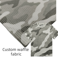 Petit MOQ, tissu extensible tissé imprimé camouflage 100% coton personnalisé pour bonnet