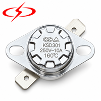 Thermostat automatique à réinitialisation bimétallique en céramique XC KSD301 pour machine à laver, température de fonctionnement 180, thermostat 3