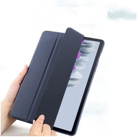 OLP casing Keyboard 10.4 inci, sarung pelindung tahan guncangan kulit PU ringan TPU ramping modis untuk Tab S6 Lite
